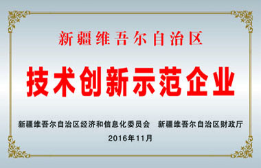自治區級技術(shù)創(chuàng  )新示范企業(yè)